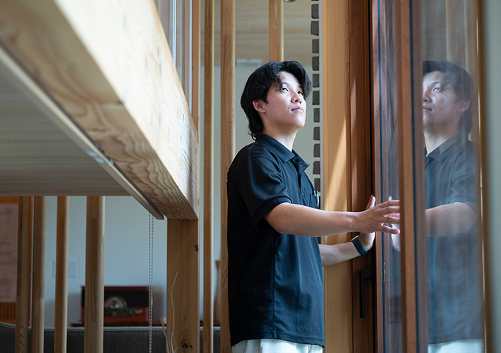 全棟気密検査の実施