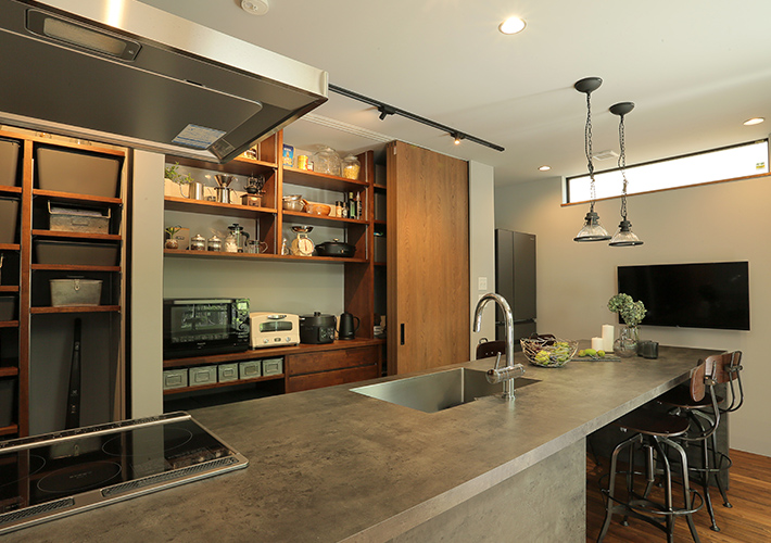 料理がしやすい間取りや、掃除が楽になる素材