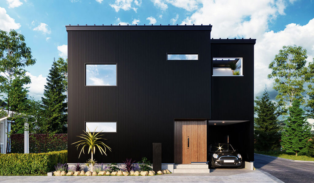 洗練された素材と空間で織りなすミニマルインダストリアルな無垢の家