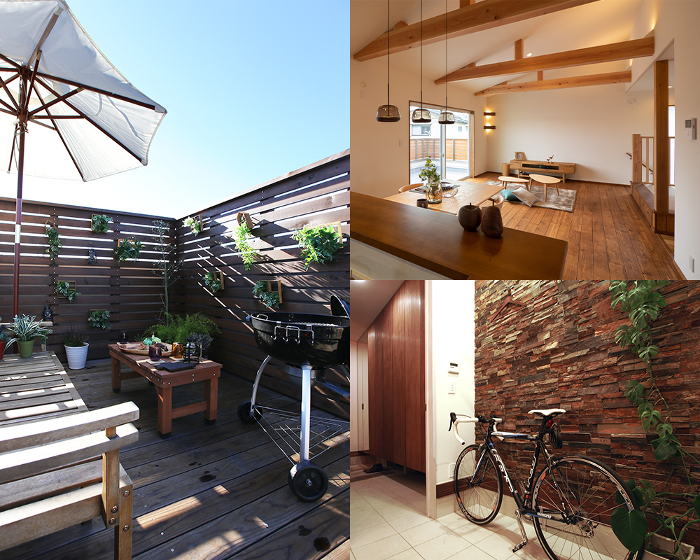 プライベートバルコニーで「おうちアウトドア」を楽しむ無垢の家