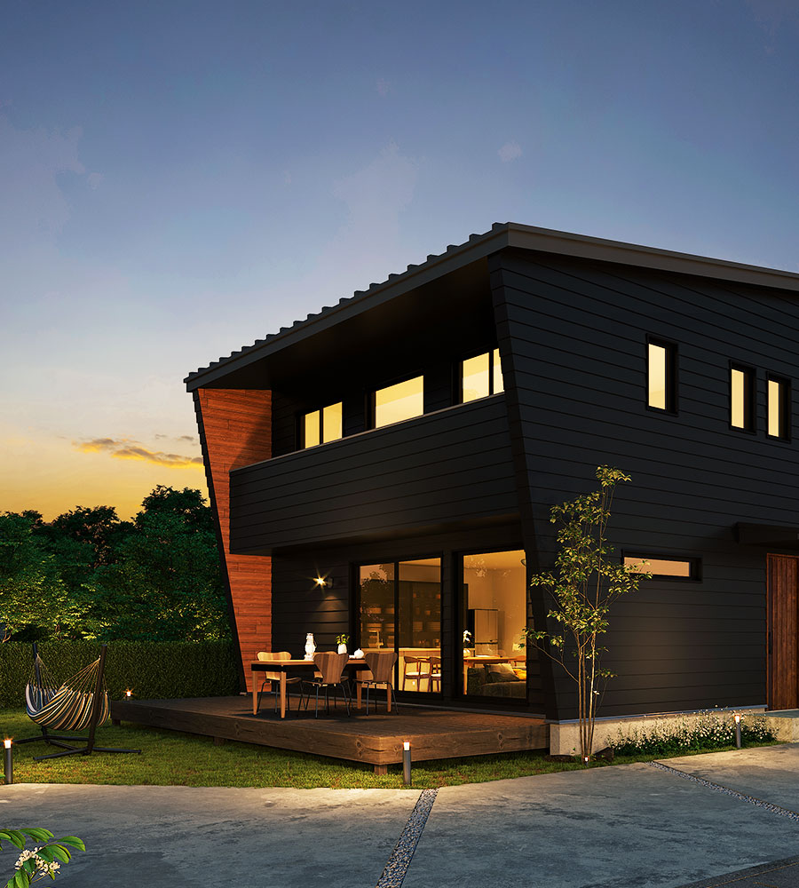 家の中心で家族がつながる子育て世代のための『無垢ファミリア』