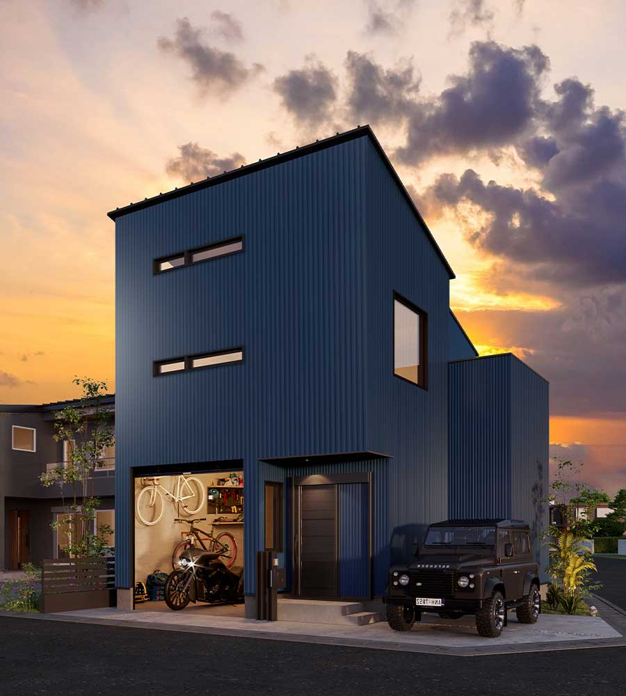 オトコ心をくすぐるインダストリアルな無垢の家