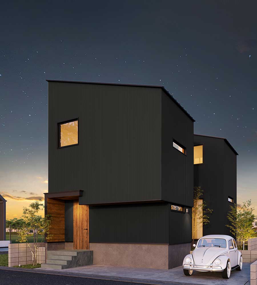 建築家が建てた立体的6層空間の無垢の家