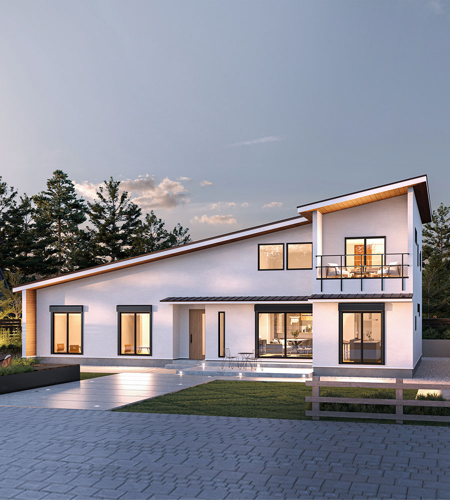 家族それぞれの居場所がある新しい二世帯住宅の無垢の家