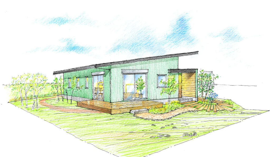 暮らし快適で可愛らしい北欧ナチュラルなデザイン平屋住宅