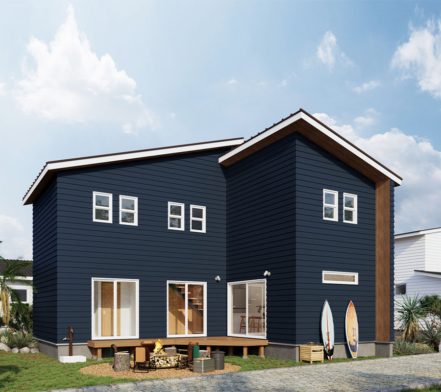 アメリカ西海岸スタイルの無垢の家ーテレワーク、おうちでお仕事時間を楽しくー