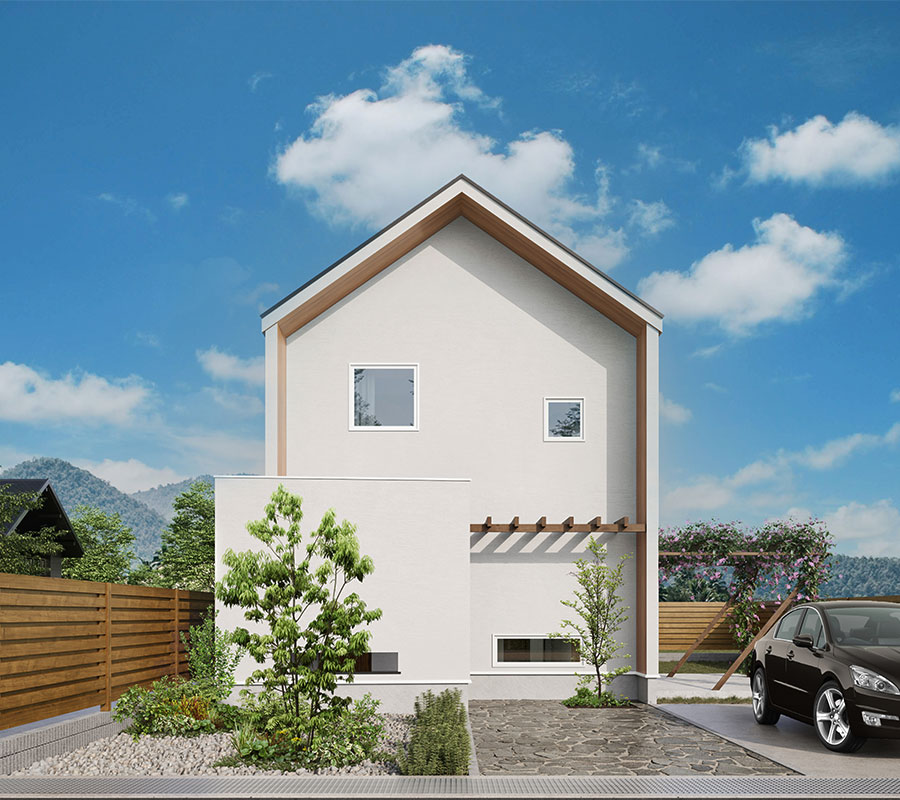 奥様の好きを詰め込んだスキップフロアで開放的な無垢の家