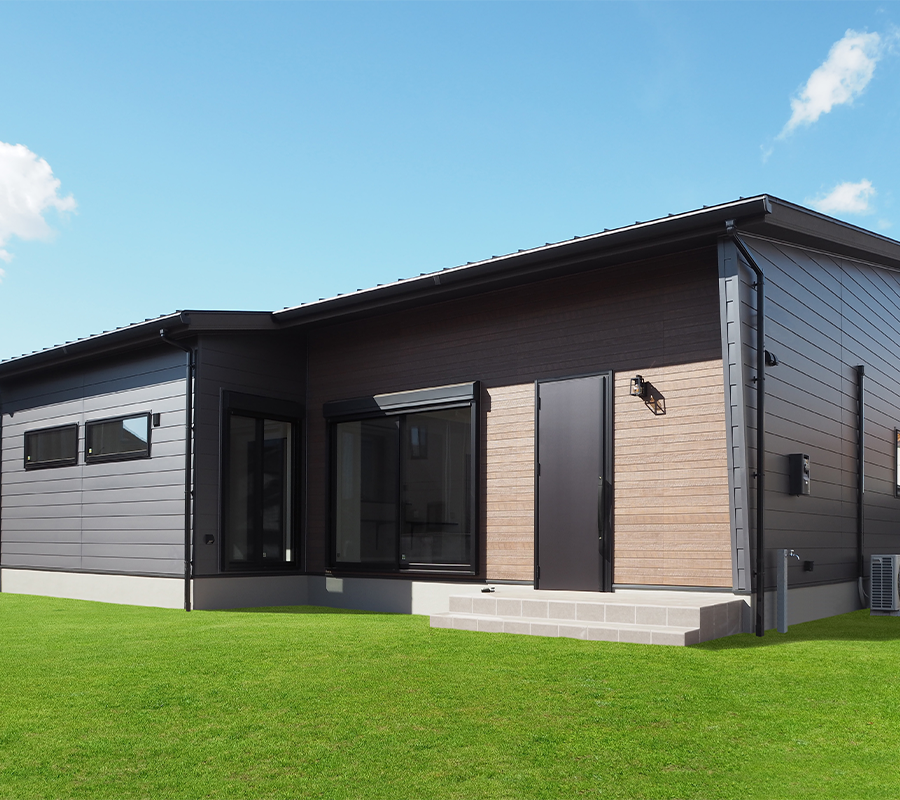 木目とアイアンが調和した1.5階建て平屋住宅 オーナー様邸見学会