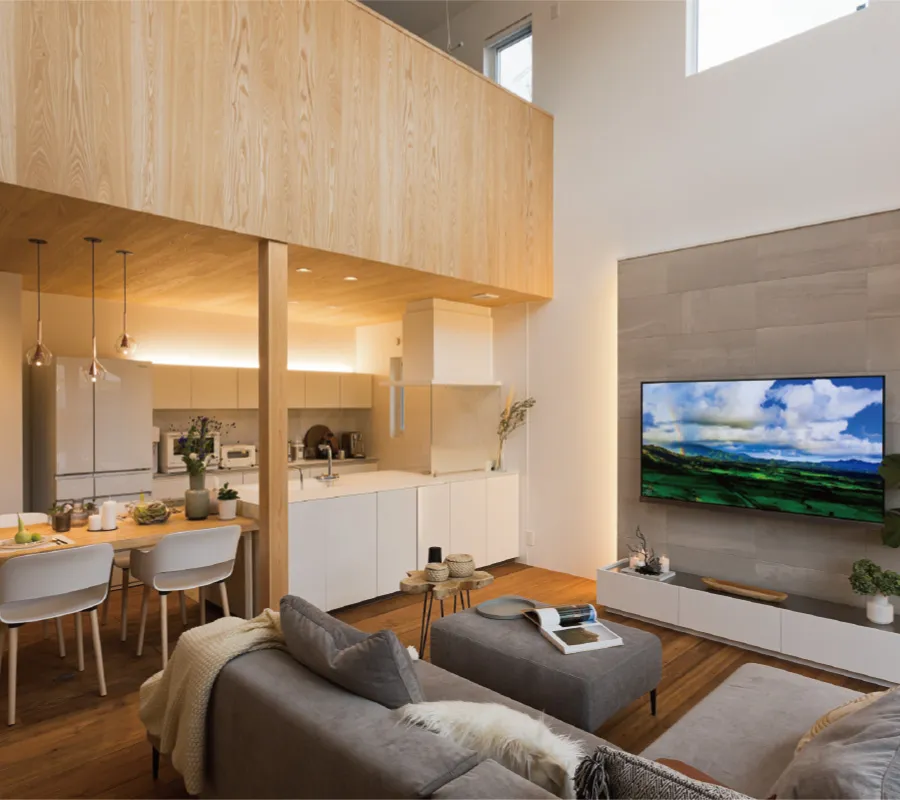 20代で叶えたシンプルモダンな自然素材住宅