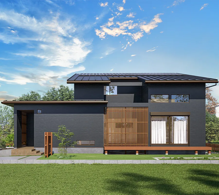 室内と外がつながる和モダンな家