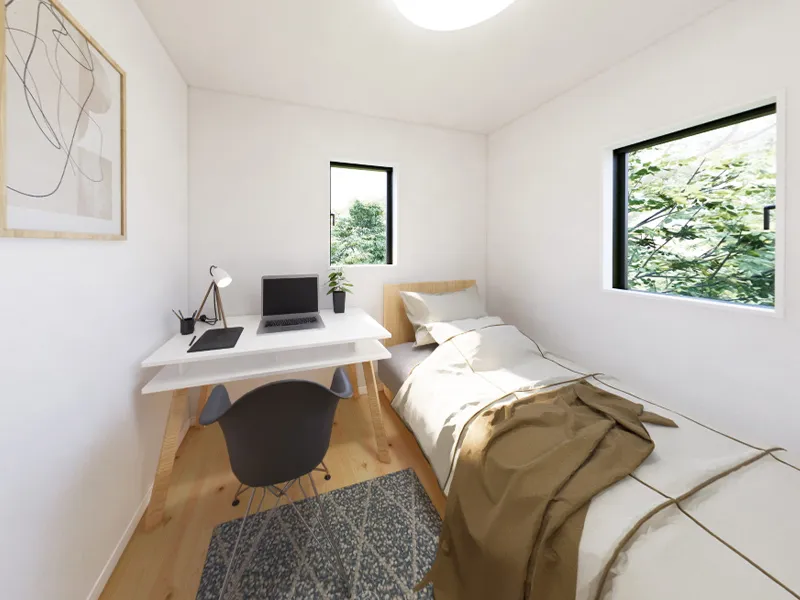 勉強や趣味を堪能できるプライベートな空間