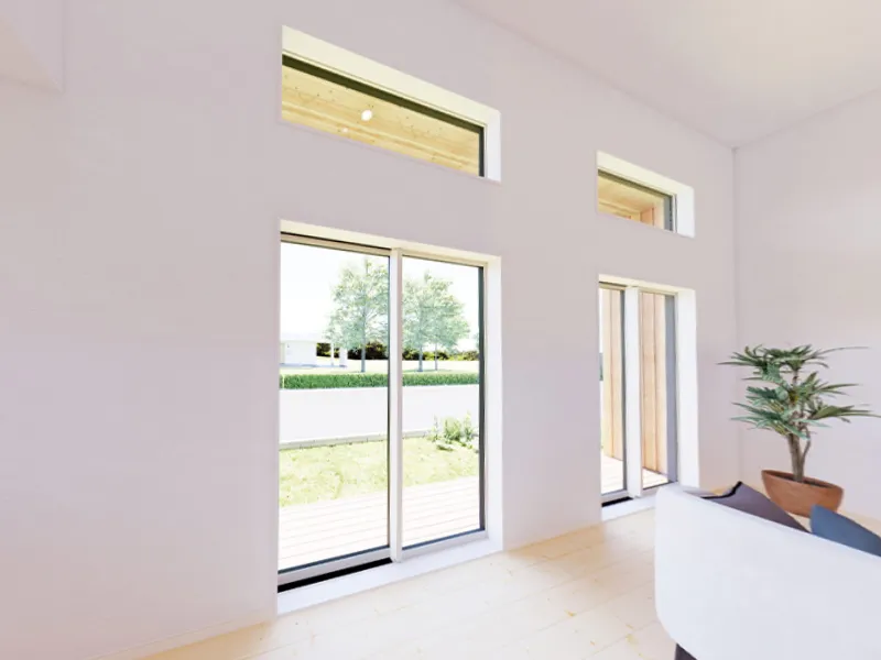 広々リビングから繋がるテラス