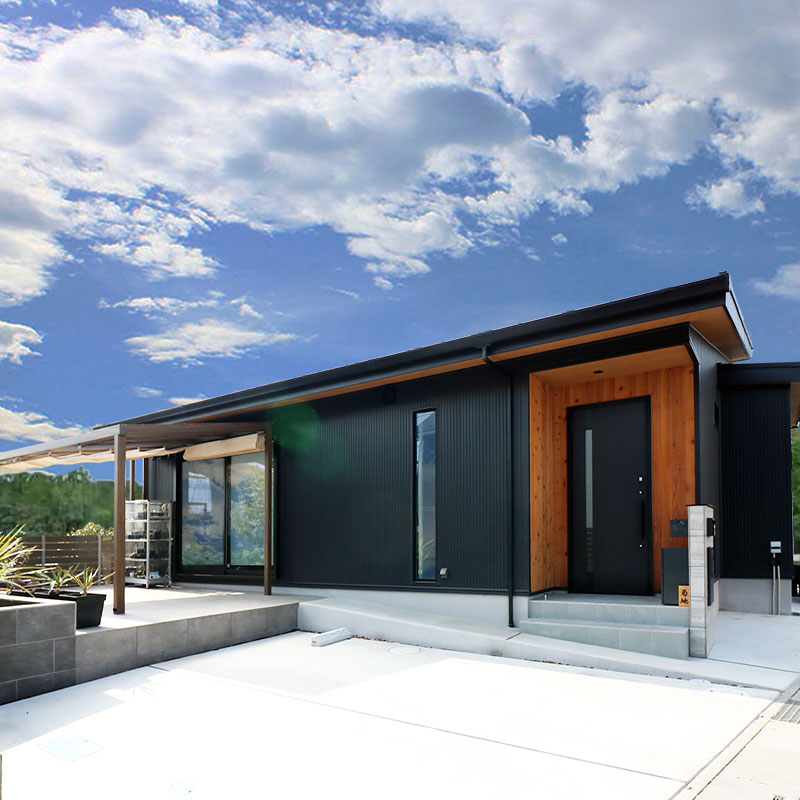 ミニマルでシンプルなデザイナーズ平屋住宅