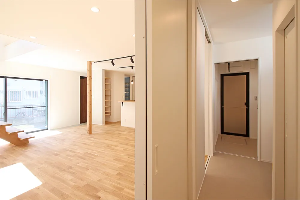 玄関土間がある回遊動線の家